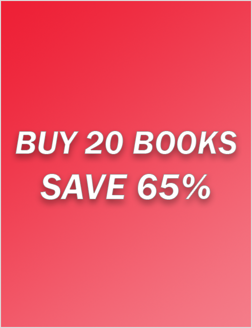 Buy 20 books, get 65% OFF