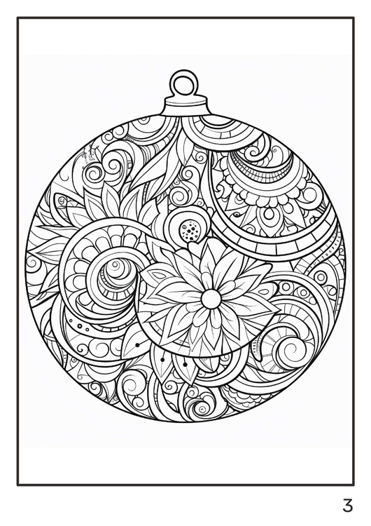 Olympia anti-stress coloring artbook "Balls with ornaments"