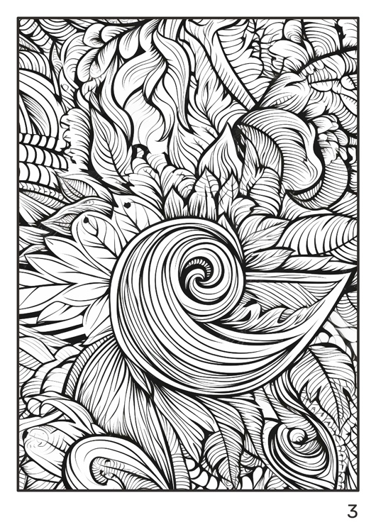 Olympia anti-stress coloring artbook "Floral ornaments"
