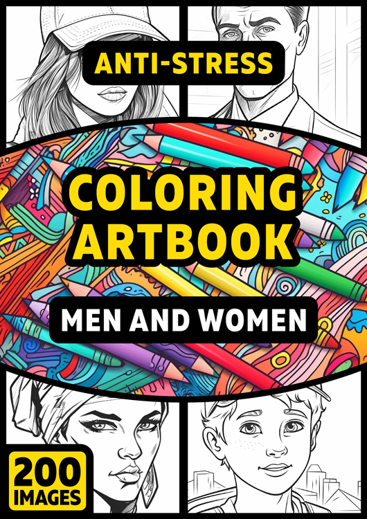 Olympia anti-stress coloring artbook "Men and women"