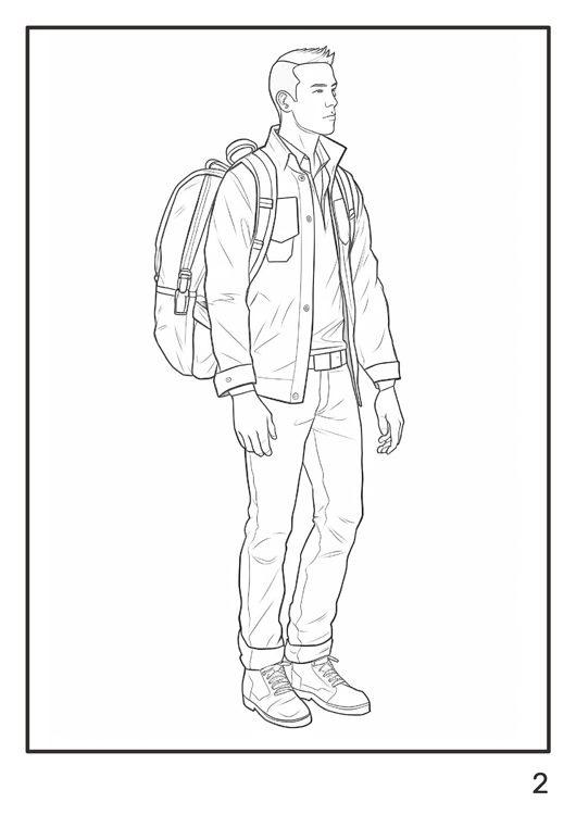 Olympia anti-stress coloring artbook "Men and women"