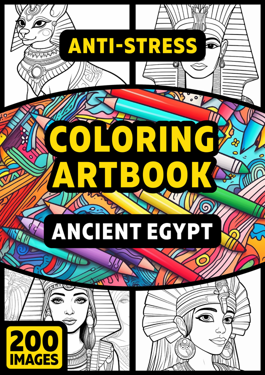 Olympia anti-stress coloring artbook "Ancient Egypt"