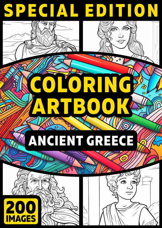 Olympia anti-stress coloring artbook "Ancient Greece" | Special Edition
