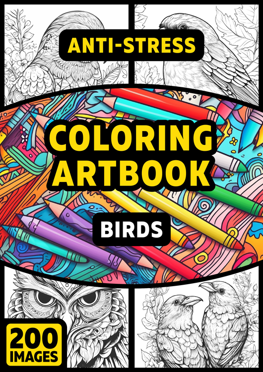 Olympia anti-stress coloring artbook "Birds"