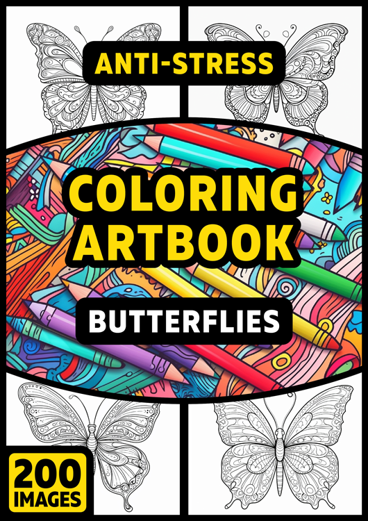 Olympia anti-stress coloring artbook "Butterflies"