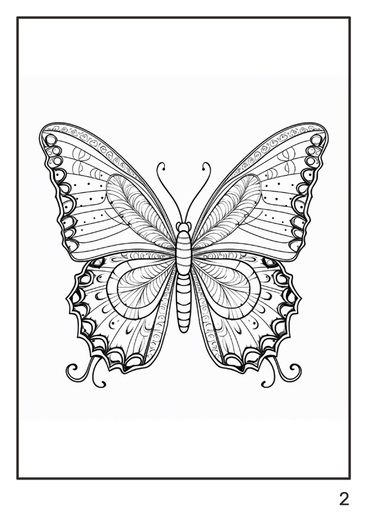 Olympia anti-stress coloring artbook "Butterflies"