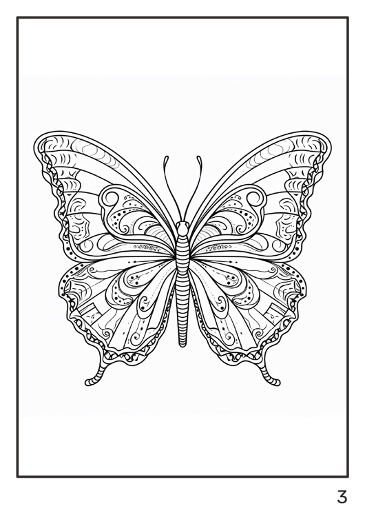 Olympia anti-stress coloring artbook "Butterflies"