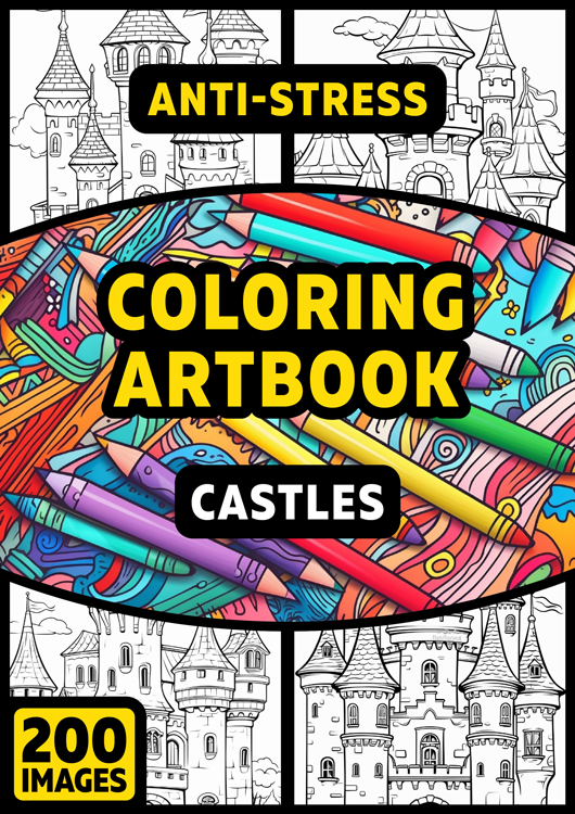 Olympia anti-stress coloring artbook "Castles"