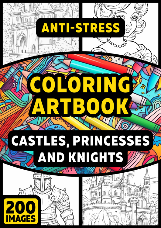Olympia anti-stress coloring artbook "Castles, princesses and knights"