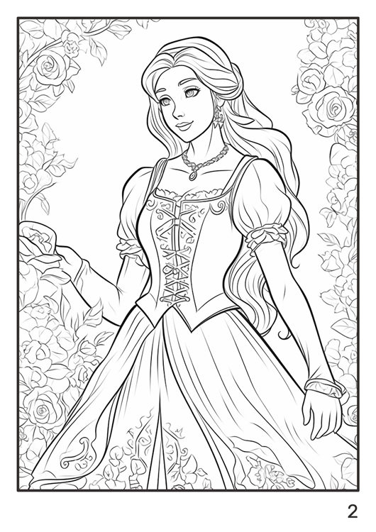 Olympia anti-stress coloring artbook "Castles, princesses and knights"