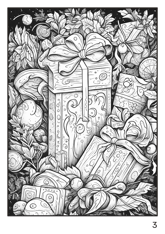 Olympia anti-stress coloring artbook "Christmas"