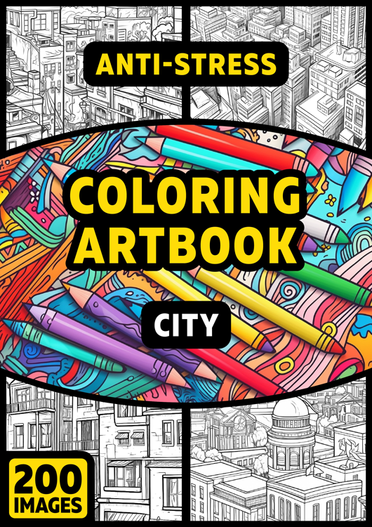 Olympia anti-stress coloring artbook "City"