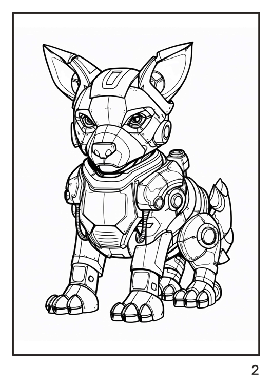 Olympia anti-stress coloring artbook "Cyber animals"