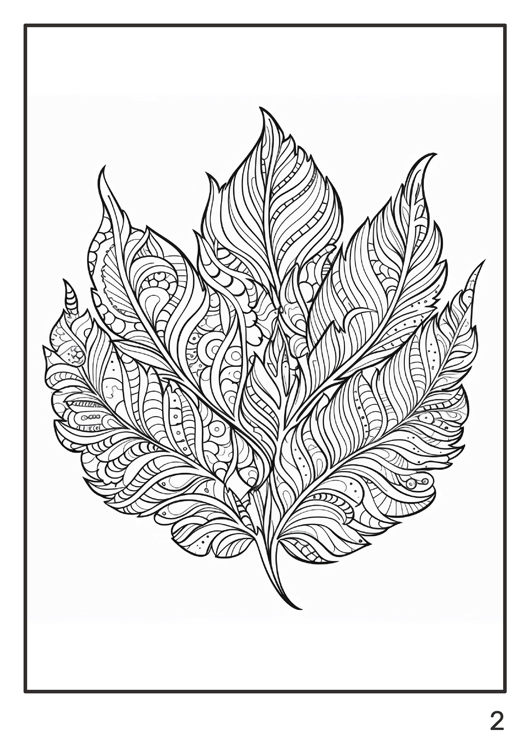 Olympia anti-stress coloring artbook "Decorative leaves"