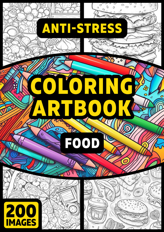 Olympia anti-stress Coloring Artbook "Food"