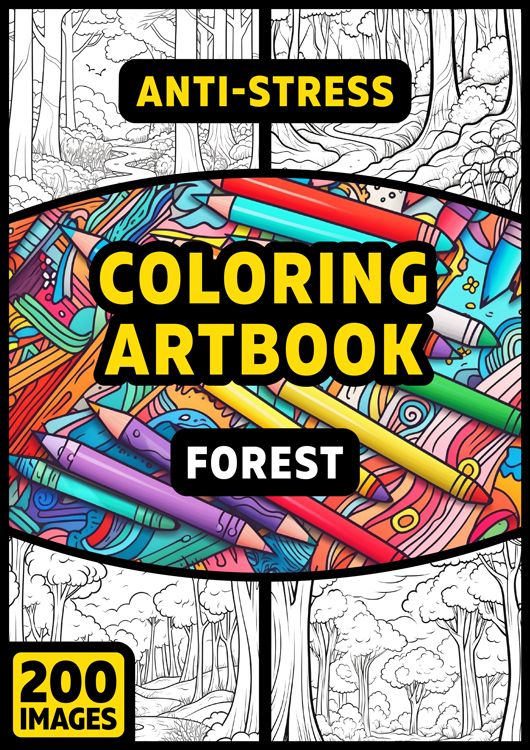 Olympia anti-stress coloring artbook "Forest"