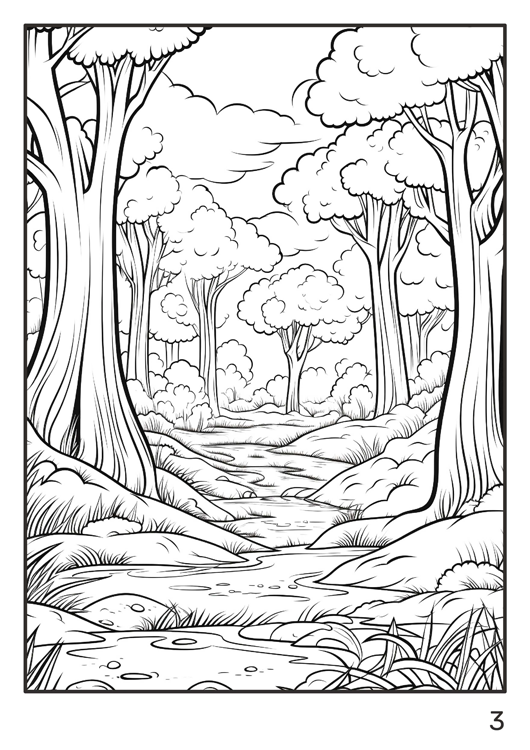 Olympia anti-stress coloring artbook "Forest"