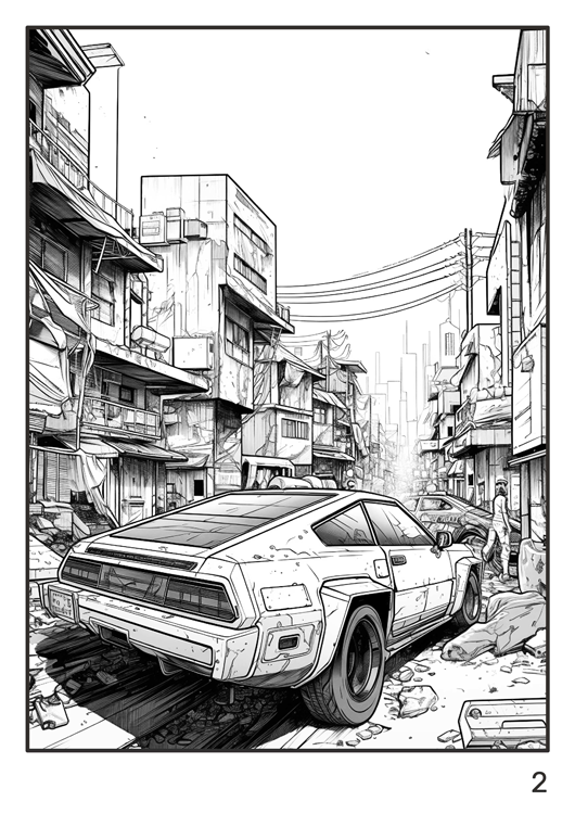 Olympia anti-stress coloring artbook "Future"