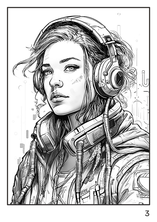 Olympia anti-stress coloring artbook "Future"