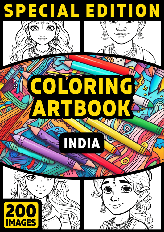 Olympia anti-stress coloring artbook "India" | Special Edition
