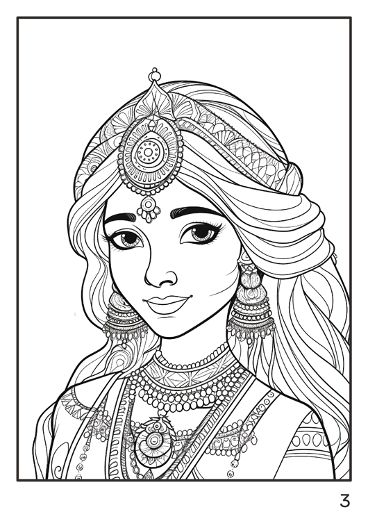 Olympia anti-stress coloring artbook "India" | Special Edition