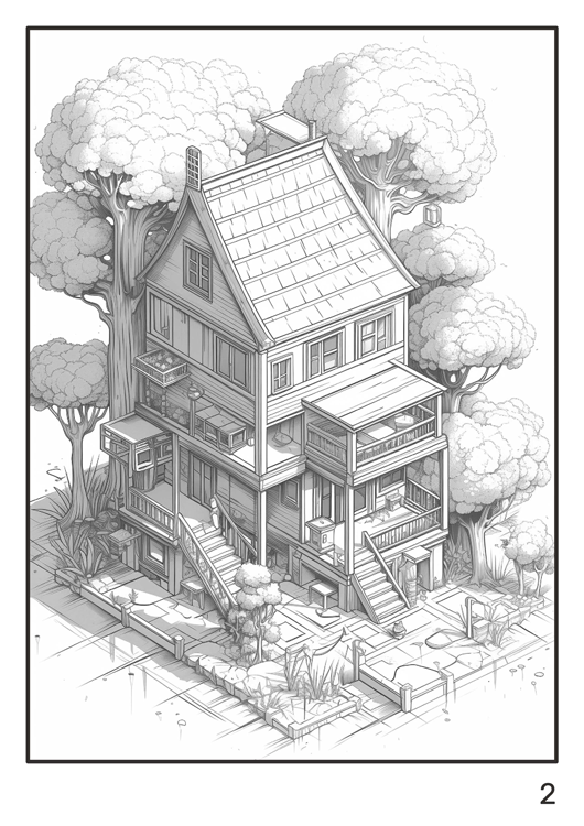 Olympia anti-stress coloring artbook "Isometric"