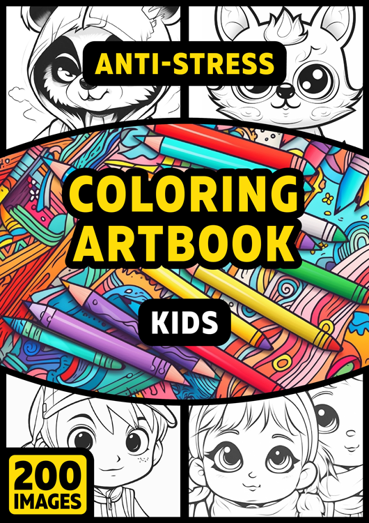 Olympia anti-stress coloring artbook "Kids"