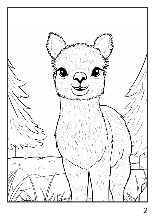 Olympia anti-stress coloring artbook "Lamas"
