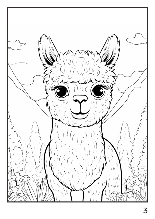 Olympia anti-stress coloring artbook "Lamas"