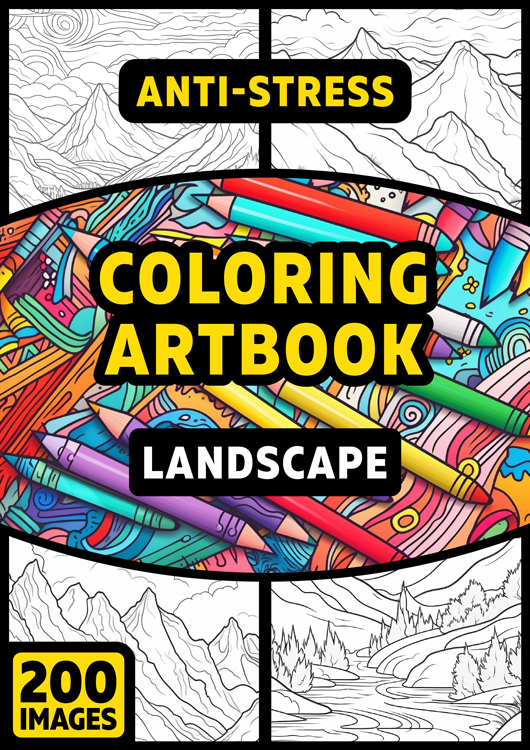 Olympia anti-stress coloring artbook "Landscape"