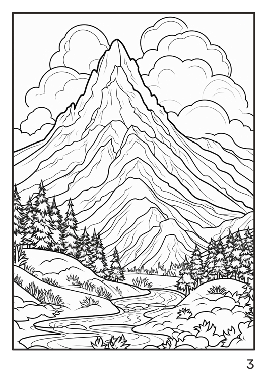 Olympia anti-stress coloring artbook "Landscape nature" | Special Edition