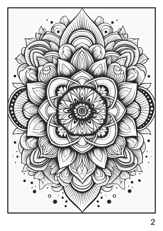 Olympia anti-stress coloring artbook "Mandala"
