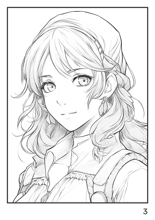 Olympia anti-stress coloring artbook "Manga"