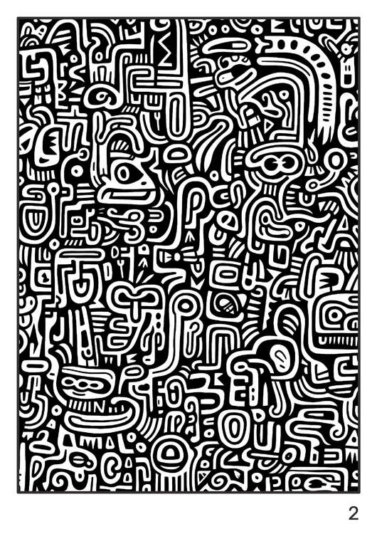 Olympia anti-stress coloring artbook "Minimalist symbolic patterns" | Special Edition