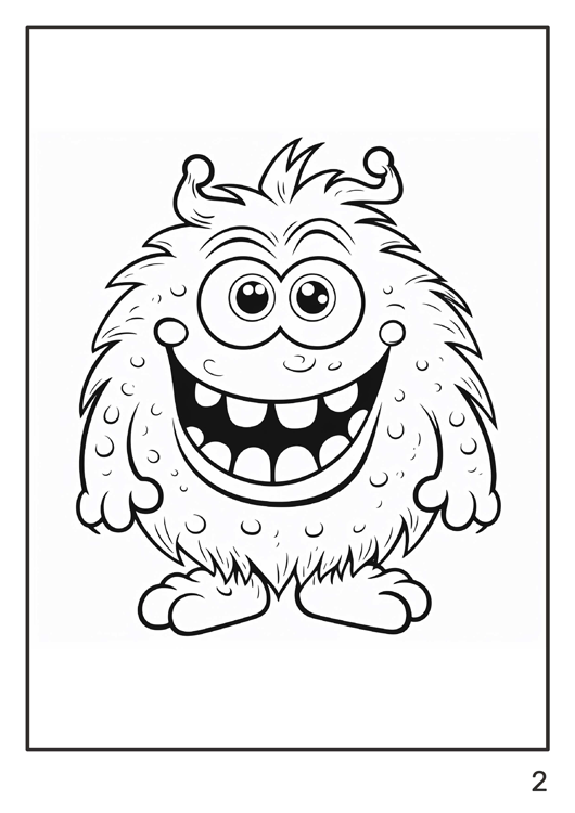 Olympia anti-stress coloring artbook "Monsters for kids"
