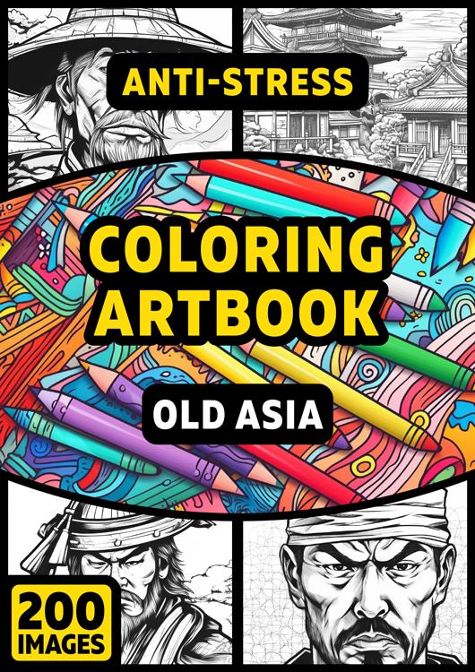 Olympia anti-stress coloring artbook "Old Asia"