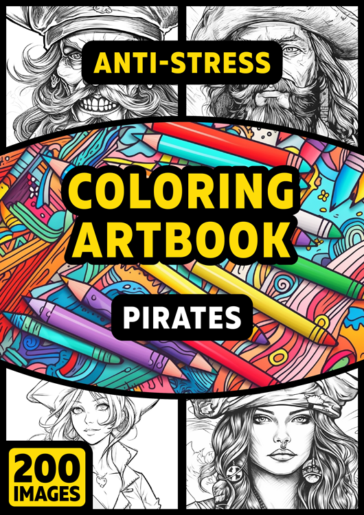 Olympia anti-stress coloring artbook "Pirates"