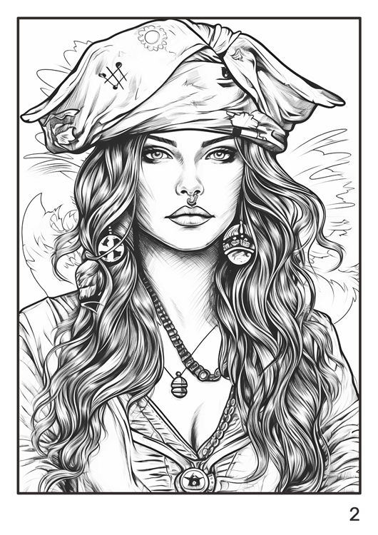 Olympia anti-stress coloring artbook "Pirates"