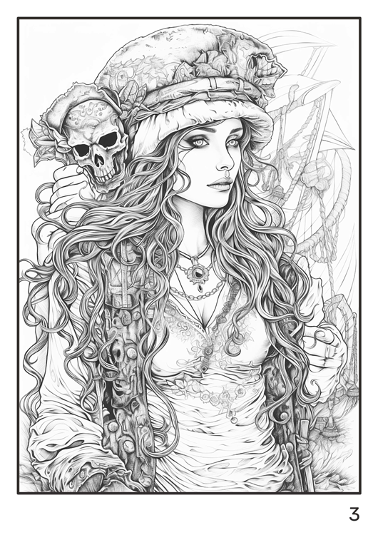 Olympia anti-stress coloring artbook "Pirates"