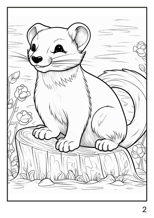 Olympia anti-stress coloring artbook "Predatory animals and birds" | Special Edition