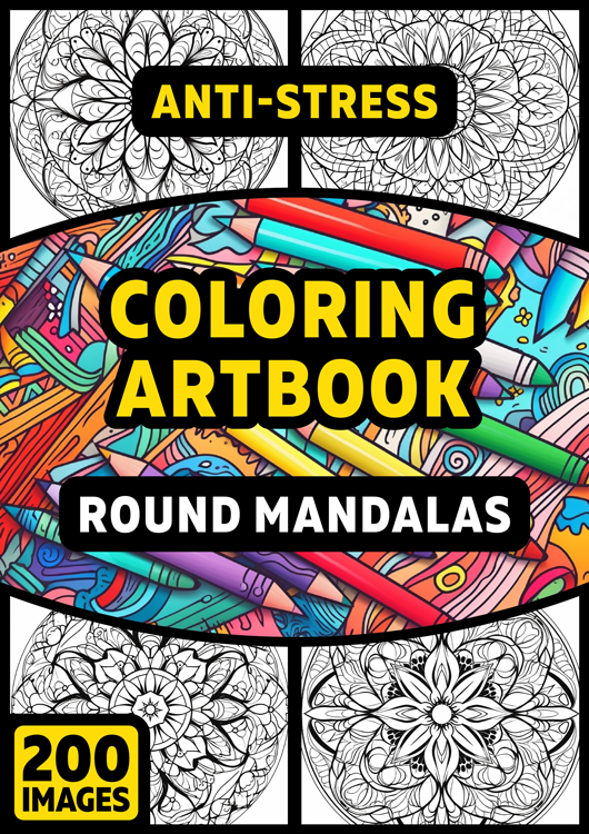 Olympia anti-stress coloring artbook "Round mandalas"