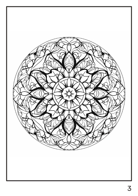 Olympia anti-stress coloring artbook "Round mandalas"