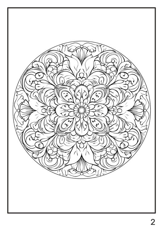 Olympia anti-stress coloring artbook "Round ornaments"