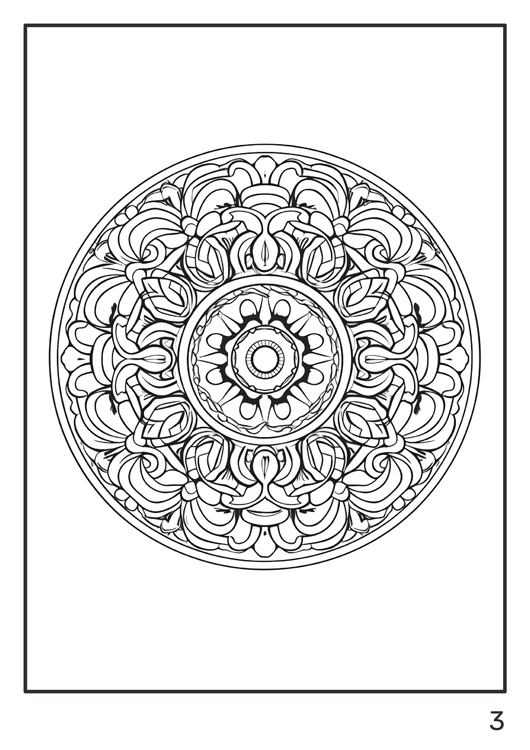 Olympia anti-stress coloring artbook "Round ornaments"