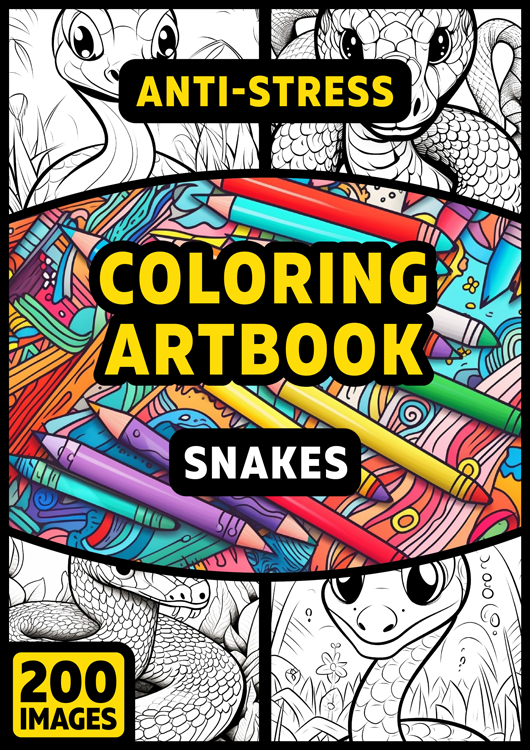 Olympia anti-stress coloring artbook "Snakes"