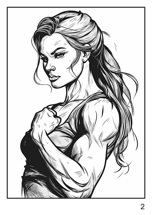 Olympia anti-stress coloring artbook "Sports men & women"