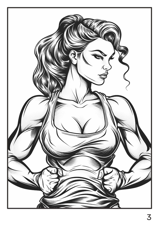 Olympia anti-stress coloring artbook "Sports men & women"