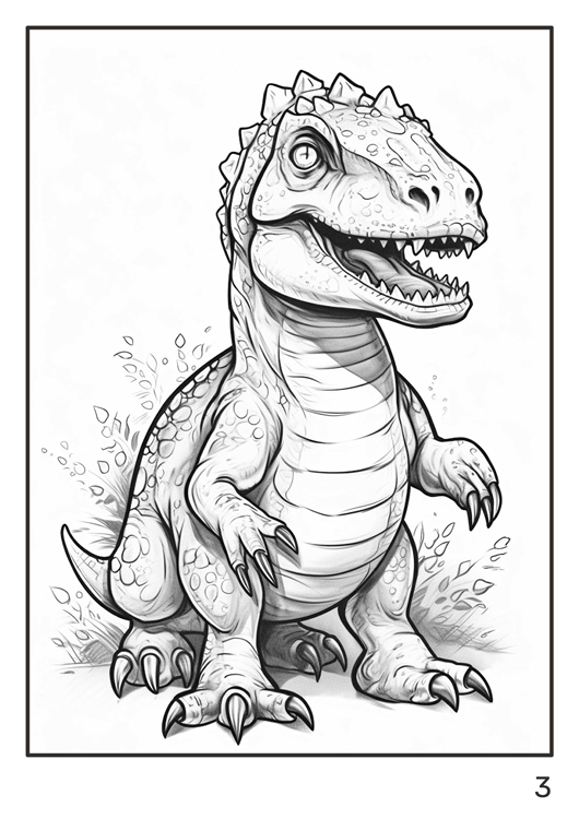 Olympia anti-stress coloring artbook "Dinosaurs"