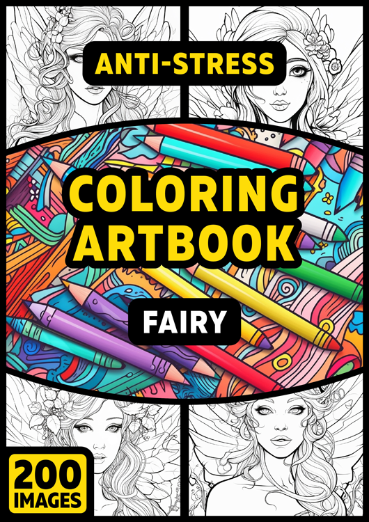 Olympia anti-stress coloring artbook "Fairy"