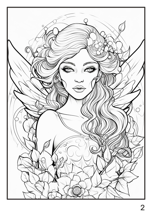 Olympia anti-stress coloring artbook "Fairy"